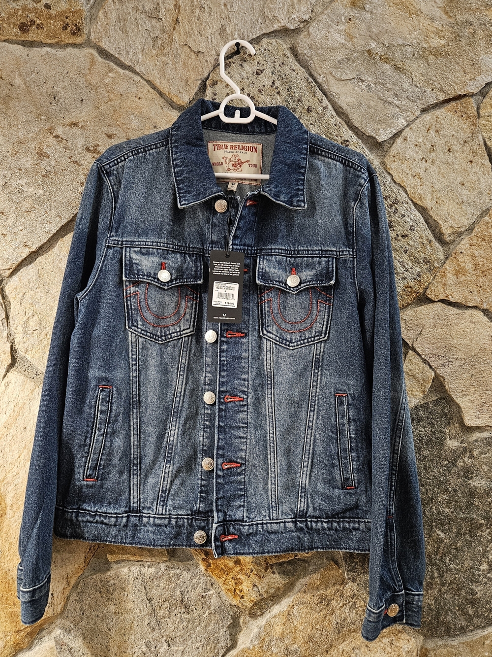 True Religion Men's Dark Blue Denim Jacket
